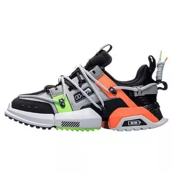 Li Ning Pangu New York Fashion Week Runway Удобная амортизирующая нескользящая прочная поддерживающая повседневная обувь с низким верхом Мужская повседневная обувь AGLP179-1 44