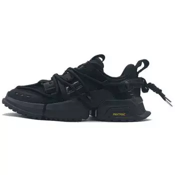 Li Ning Pangu Trek 2019 New York Fashion Week противоскользящие легкие прочные низкие кроссовки для пап, мужские кроссовки черного цвета AGLP075-7 40