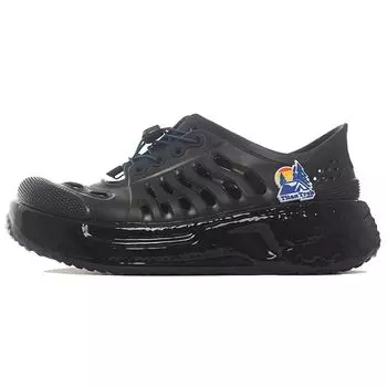 Li Ning Pangu Trek EVA амортизирующие нескользящие износостойкие дышащие легкие повседневные туфли с низким верхом мужские повседневные туфли черного цвета AZGS017-3 43