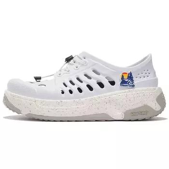Li Ning Pangu Trek EVA Breathable Rebound Низкие спортивные повседневные кроссовки мужские кроссовки стандартного белого цвета AZGS017-2 41