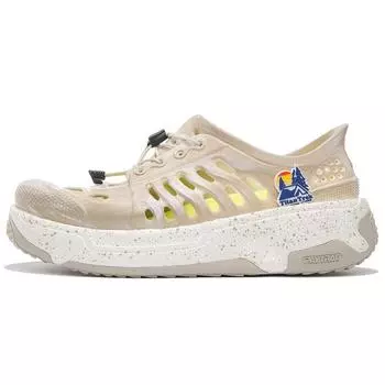 Li-Ning Pangu Trek EVA Rebound Shock Absorbation износостойкие нескользящие низкие спортивные повседневные туфли мужские кроссовки коричневые AZGS017-1 41