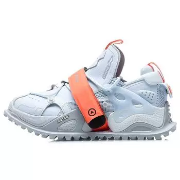 Li Ning Pangu Удобные износостойкие амортизирующие нескользящие дышащие низкие повседневные туфли женские кроссовки Illusion-Blue AGLQ076-1 36
