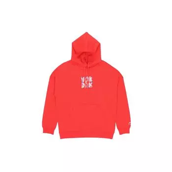 Li Ning Paris Fashion Show свободный пуловер с капюшоном мужские толстовки красные AWDQ351-1 M