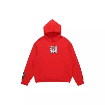 Li Ning Paris Fashion Week Casual Loose Pullover Hoodie Men Hoodies Bright-Neon AWDQ625-5 S