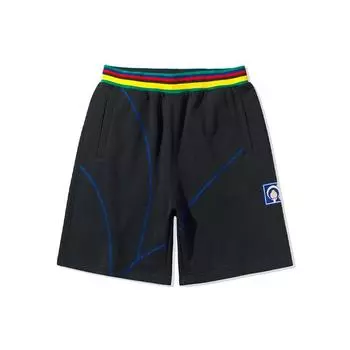 Li Ning Paris Fashion Week Runway Series Color Block Sport Shorts Men Shorts Black AKSQ145-2 XXL