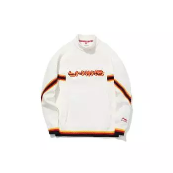 Li Ning Paris Fashion Week Runway Свободный повседневный свитер-свитшот Мужская толстовка Off-White AWDQ859-1 L