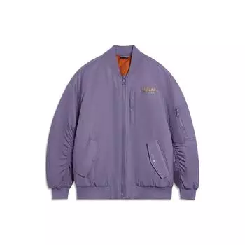 Li Ning Phil Hackett Collaboration однотонная свободная повседневная куртка мужская куртка темно-кристально-фиолетовая AJDT629-4 L