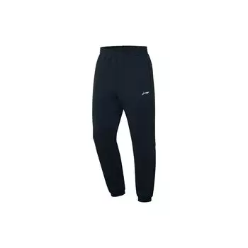 Li Ning Ping Pong Elite Series однотонные прямые спортивные брюки средней посадки унисекс черные AKLT241-1 L