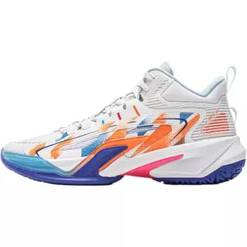 Li Ning Pioneer 6 Team Удобные Универсальные Детские Баскетбольные Кроссовки Детские кроссовки Белый YKBV052-1 33