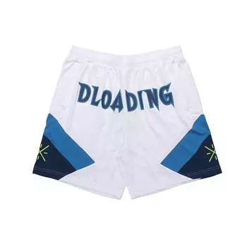 Li-Ning Письменный принт контрастного цвета Баскетбольные спортивные повседневные шорты Мужские штаны Белые стандартные AAPR347-2 XXL