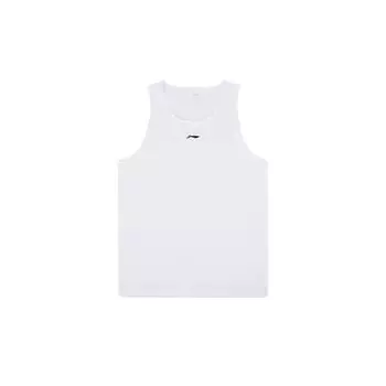 Li-Ning Plain Logo Print Fitness Sleeveless T-Shirt Men tops White YVST029-2 XXL
