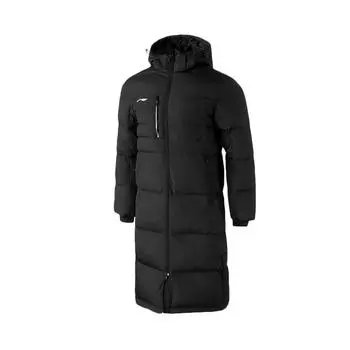 Li Ning Plain Logo Ветровка на молнии Длинный пуховик Мужская верхняя одежда Черный YYMT097-1 M