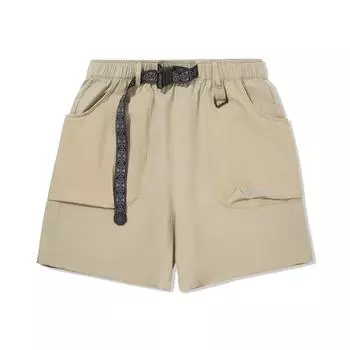 Li-Ning Plain Mid-Rise Breathable Versatile Straight-Leg Sports Shorts Men shorts Fleece-Brown AKSV511-4 S