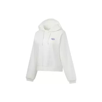 Li Ning Plain Pullover Hoodie Women Hoodies White AWDT628-1 XXL