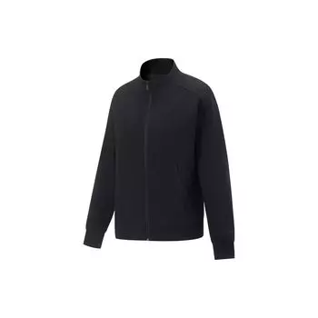 Li Ning Plain Zip воротник Толстовка Женская Топы Черный AWDT508-2 M