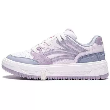 Li-Ning Плавающие нескользящие прочные низкие туфли для скейтбординга женские туфли для скейтбординга розовые фиолетовые AGCS078-2 37