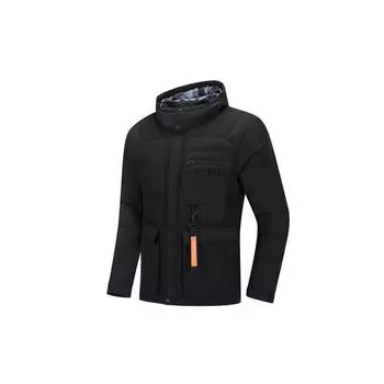 Li Ning Повседневная спортивная теплая куртка с капюшоном для мужчин, верхняя одежда, стандартная, черная, AYMP103-1 XL