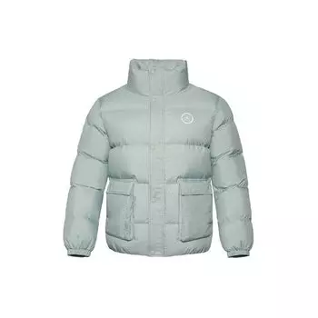Li Ning Повседневная теплая хлопковая куртка Мужские куртки Цвета воды-серо-зеленый AJMR029-5 S