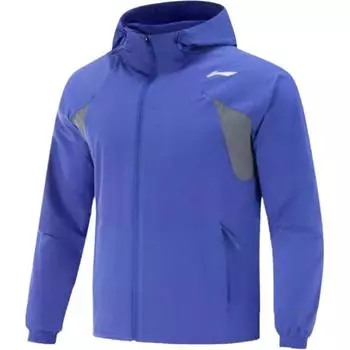 Li Ning Повседневная Удобная Универсальная Куртка Мужские куртки Ярко-синий AFDV041-8 M