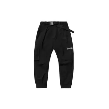 Li Ning повседневные свободные зауженные брюки мужские низ черный AKXR085-1 L