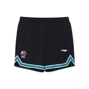 Li Ning повседневные трикотажные свободные спортивные шорты мужские шорты черные AAPR407-1 M