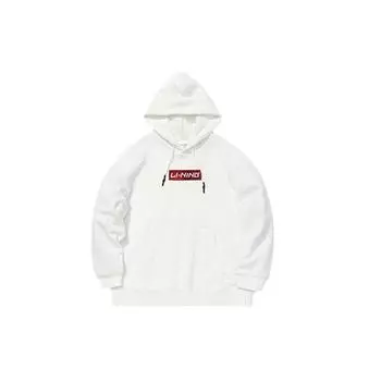 Li Ning Повседневный спортивный свитер с капюшоном Женская толстовка Off-White AWDQ678-3 XXL