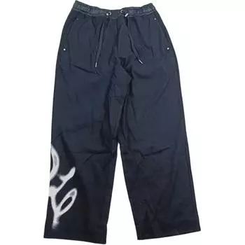 Li-Ning Printed Comfortable Lace-Up Mid-Waist Casual Pants Men bottoms Black AKXT795-1 XL