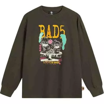 Li Ning Printed Letter Round Neck Удобная дышащая свободная толстовка Мужская толстовка Коричневый AWDU507-1 S