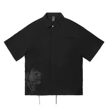 Li-Ning Printed Soft Comfortable Breathable Versatile Casual Short Sleeve Shirt Men shirts ASHV245-2 2XL