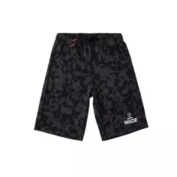 Li-Ning Спортивные повседневные шорты с принтом, мужские брюки, черные AKSQ037-1 S