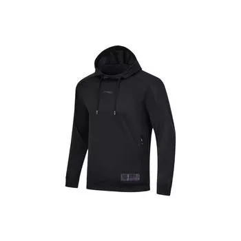 Li Ning Professional Basketball Series цветной принтованный пуловер с капюшоном мужские толстовки черные AWDT457-1 M