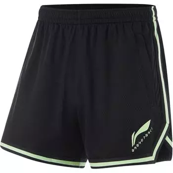 Li-Ning Профессиональная баскетбольная серия Color Block удобные дышащие универсальные баскетбольные брюки мужские низ черный AAPU029-1 M