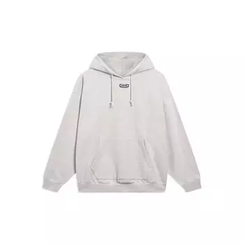 Li-Ning Progress Daily Gold Hooded Long Sleeve Sweatshirt Unisex Tops Slate-Grey AWDT239-1 XXL