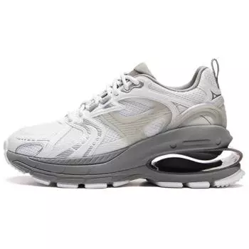 Li-Ning Project C+ Comfortable Versatile Non-Slip Wear-Resistant Low-Top Casual Shoes Women sneaker White Gray AGCU174-2 38