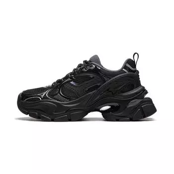 Li Ning Project Cici Trendy Толстая подошва Модные амортизирующие нескользящие износостойкие поддерживающие повседневные туфли с низким верхом AGCU262-2 35