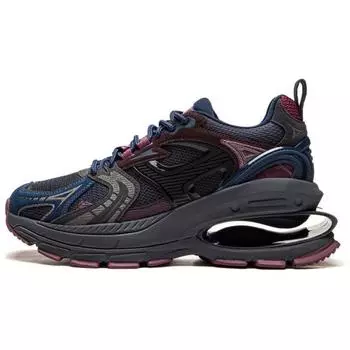 Li Ning Project Fabric Synthetic Leather C+ Удобные универсальные нескользящие износостойкие низкие повседневные туфли женские кроссовки Синие красные AGCU174-6 37