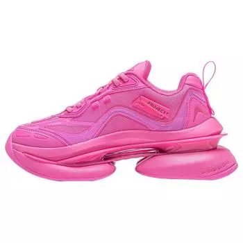 Li Ning Project* Ling Kong Удобные нескользящие износостойкие низкие повседневные туфли Женские кроссовки Розовые AGLT224-6 38