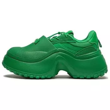 Li Ning Project* Shell Elastic Classic износостойкие повседневные туфли с низким верхом женские повседневные туфли средне-зеленого цвета AGCT214-4 37