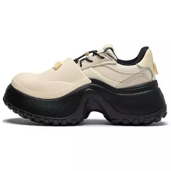 Li Ning Project* Shell Elastic Classic Non-Slip Low-Tooth Casual Shoes Women sneakers Milk-Yellow AGCT214-6 37