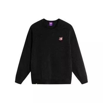 Li-Ning Простая толстовка с круглым вырезом, мужская, черная, AMBU023-4 L