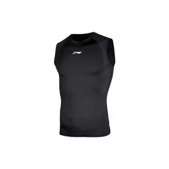 Li-Ning Простой тренировочный топ без рукавов с логотипом и принтом, мужские топы AUDSB41-1 M