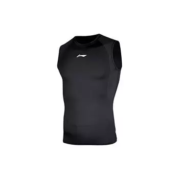 Li-Ning Простой тренировочный топ без рукавов с логотипом и принтом, мужские топы AUDSB41-1 L
