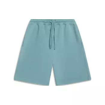 Li-Ning Однотонные шорты прямого кроя для мужчин, лаймово-зеленые AKST079-6 L