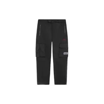 Li Ning прямые свободные повседневные брюки мужские низ черный AKXS121-1 XL