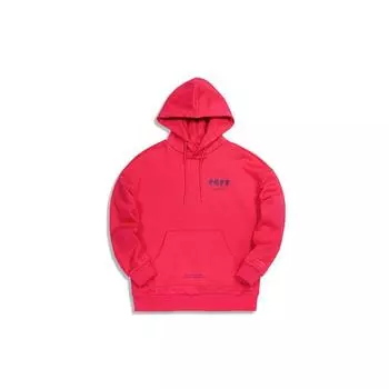 Li-Ning пуловер с капюшоном, свободный крой, мужские топы, малиново-красный AWDQ621-1 M