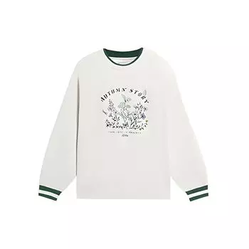 Li-Ning пуловер с круглым вырезом и цветочным принтом, женские топы Off-White AWDS918-1 M