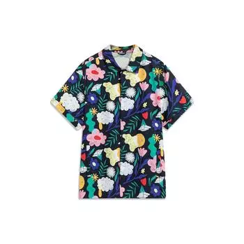 Li-Ning Пуловер с полной печатью, футболка с коротким рукавом, унисекс, черная ASHT443-1 XXL