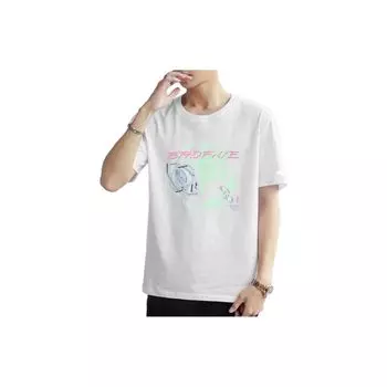 Li-Ning Футболка с коротким рукавом и принтом логотипа Pure Color, мужские топы белого цвета AHSS663-1 XL