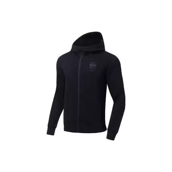 Li-Ning Pure Color Мужские толстовки с капюшоном на молнии Черный AWDT113-1 S