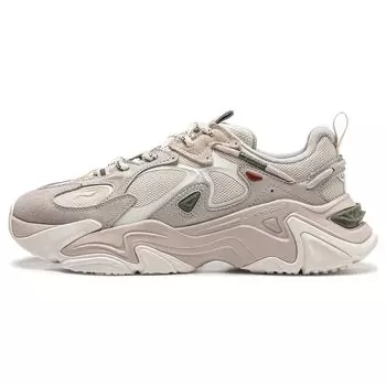 Li Ning Qian Xing Ce 2 CF Su Comfort Versatile Non-Slip Wear-Stick Low-Top Casual Shoes Women sneakers Mica-Gray AGLT168-3 39